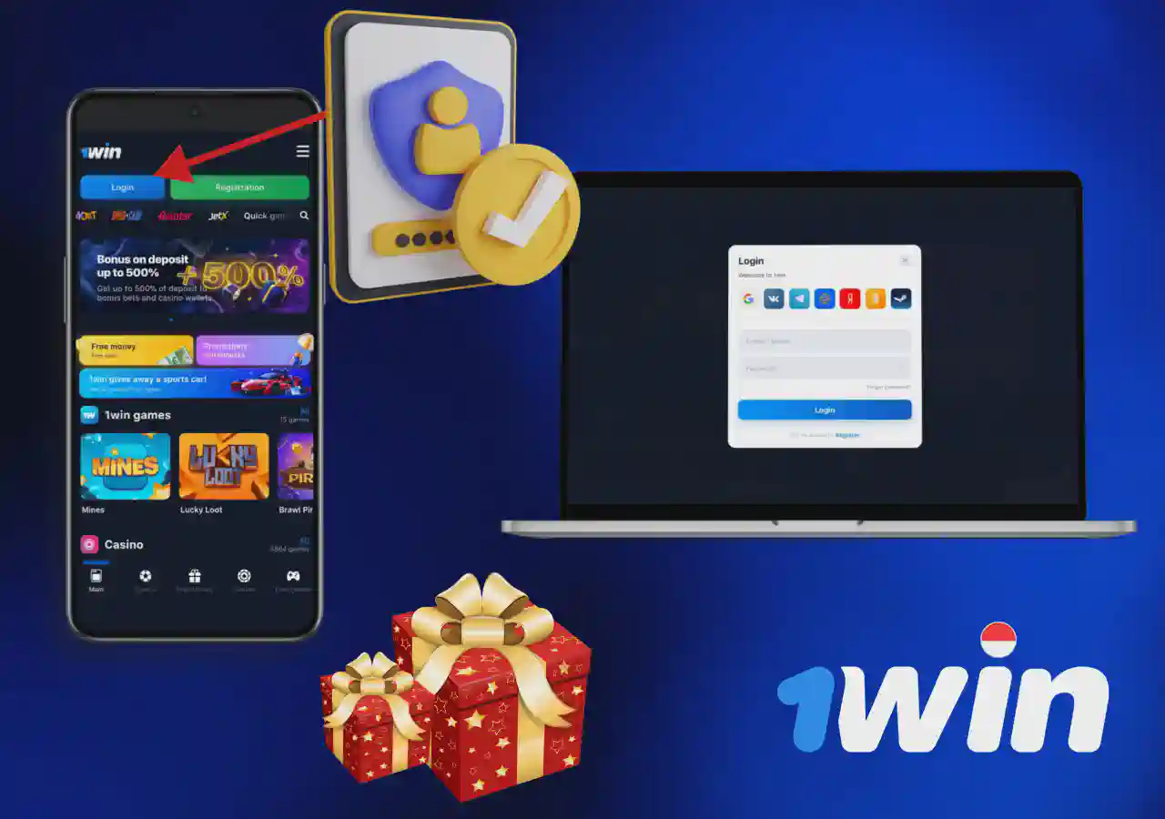 1win login in Indonesia